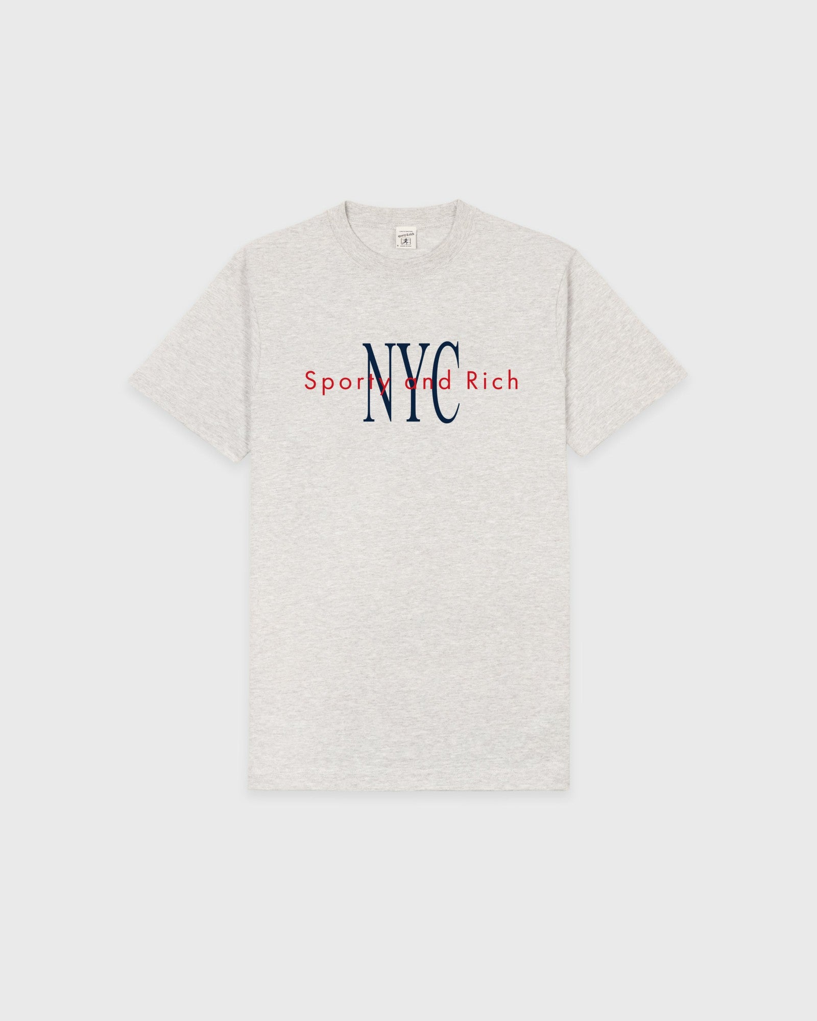 NY Minute T-Shirt - Heather Gray/Navy Sporty & Rich Online