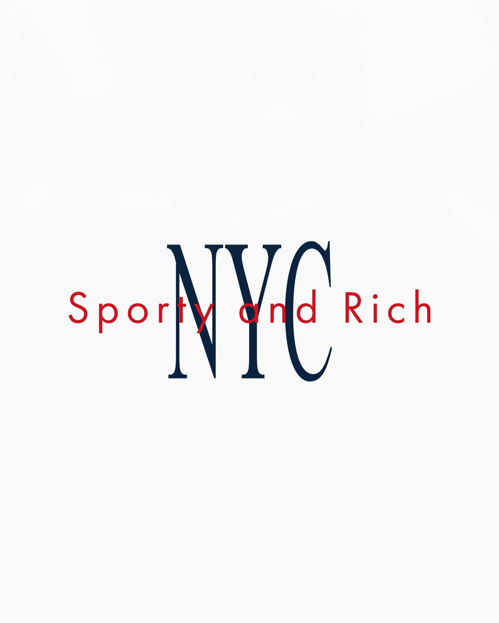 NY Minute T-Shirt - White/Navy Sporty & Rich Discount