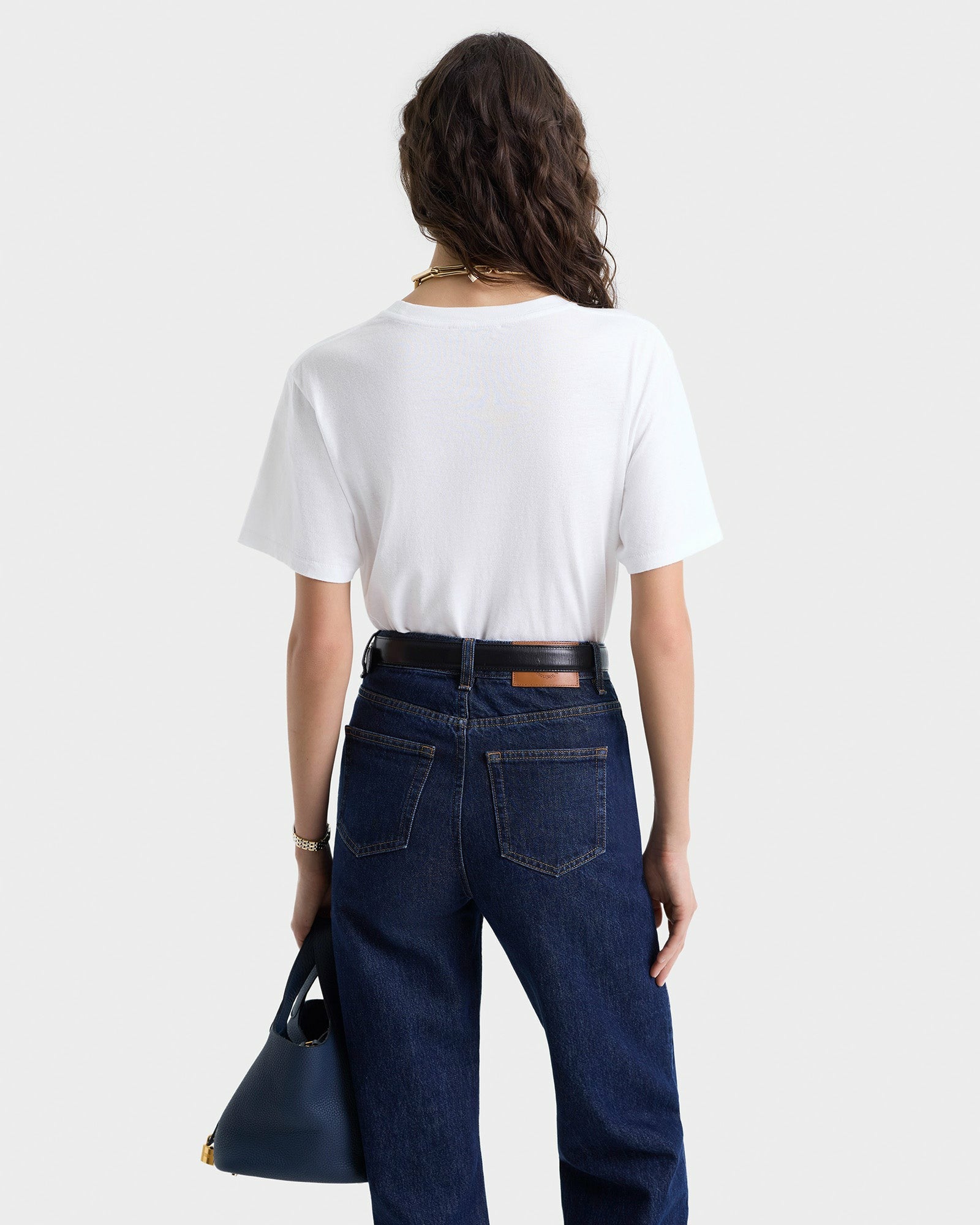 Beverly Hills Horizon Soft T-Shirt - White Sporty & Rich Outlet