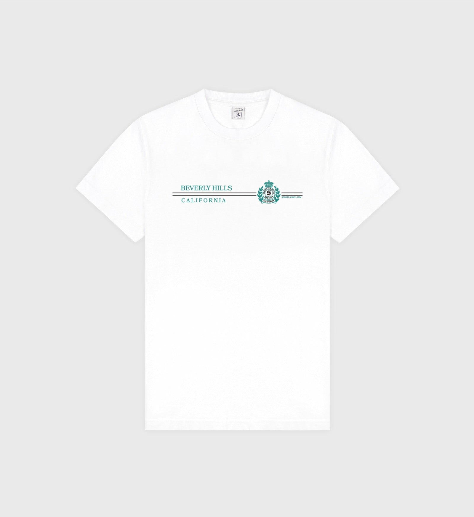 Beverly Hills Horizon Soft T-Shirt - White Sporty & Rich Outlet
