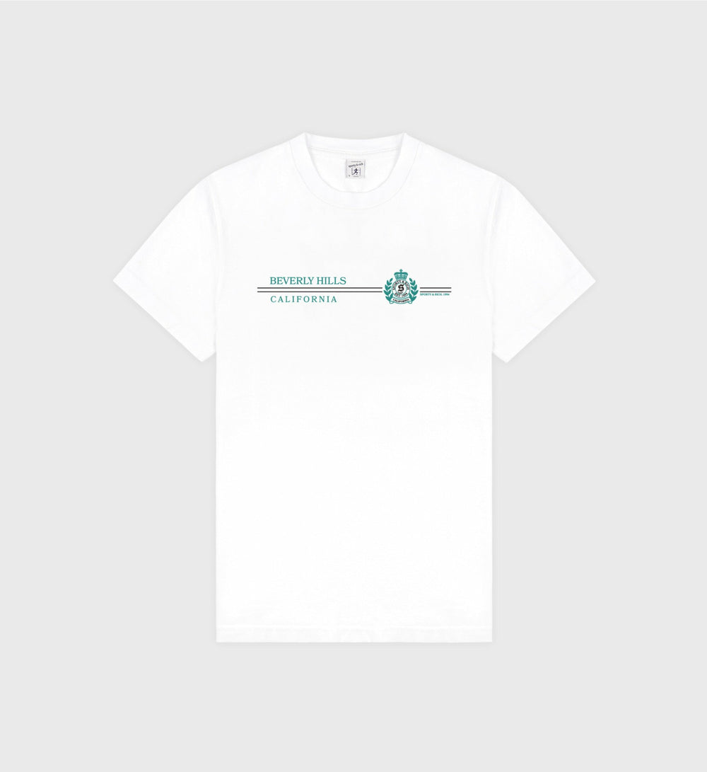 Beverly Hills Horizon Soft T-Shirt - White Sporty & Rich Outlet