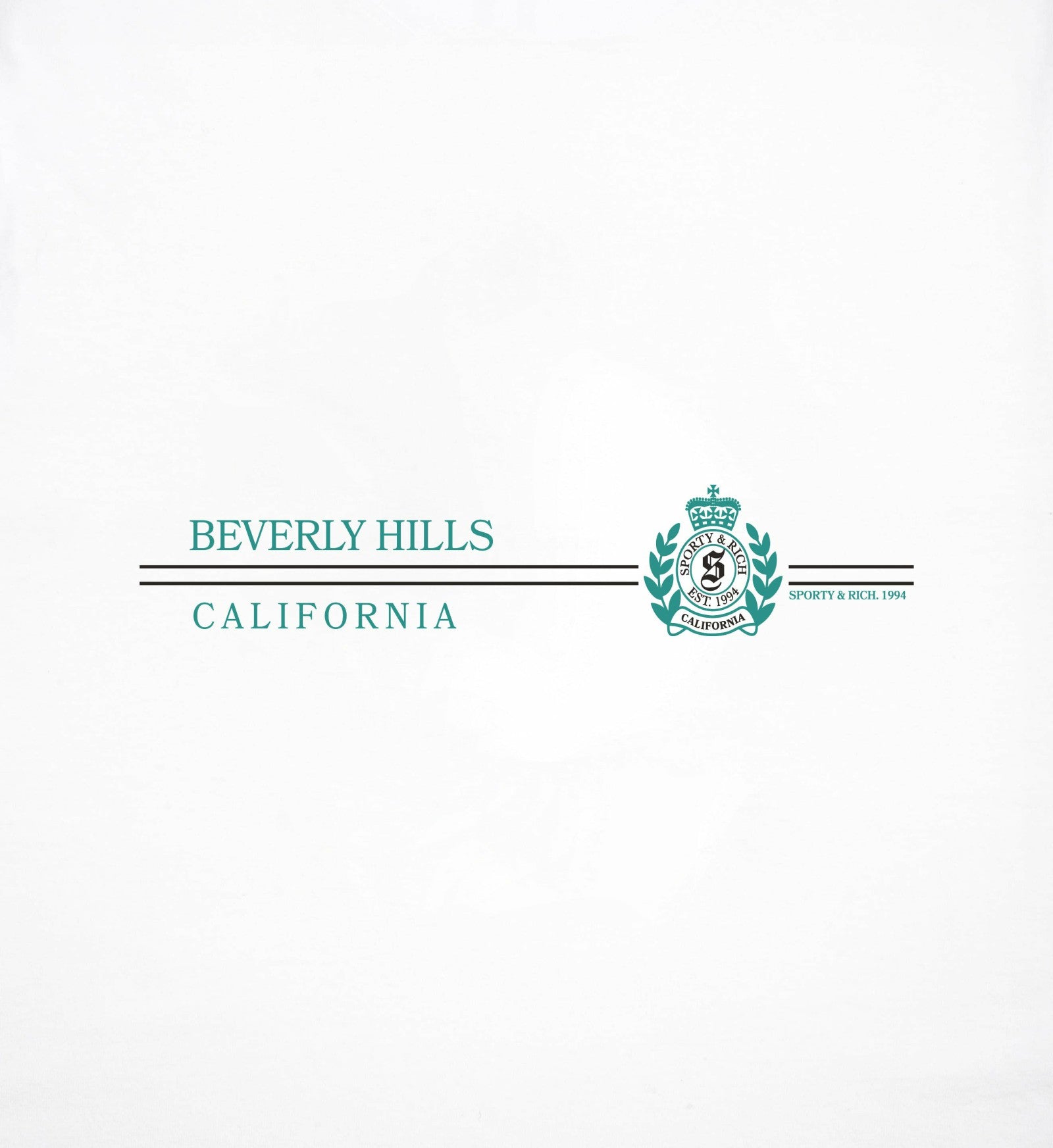 Beverly Hills Horizon Soft T-Shirt - White Sporty & Rich Outlet
