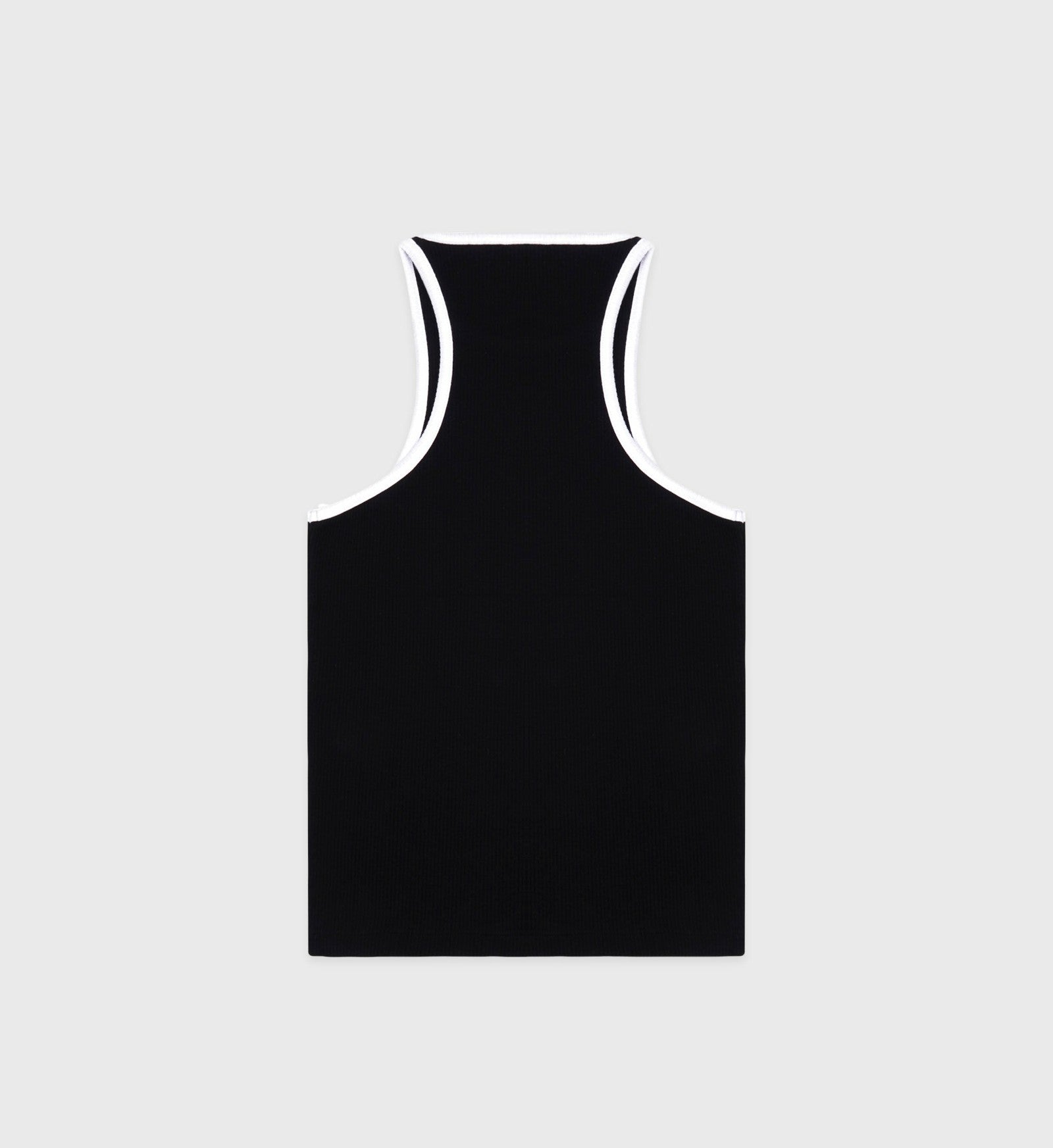 SRHWC Ribbed Tank - Black/White Sporty & Rich Sale