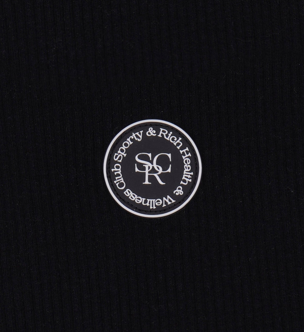 SRHWC Ribbed Tank - Black/White Sporty & Rich Sale