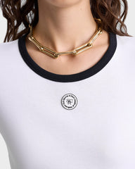 SRHWC Ringer Tee - White/Black Sporty & Rich Online