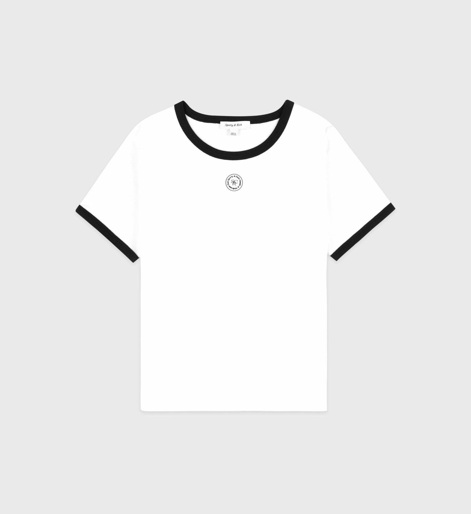 SRHWC Ringer Tee - White/Black Sporty & Rich Online