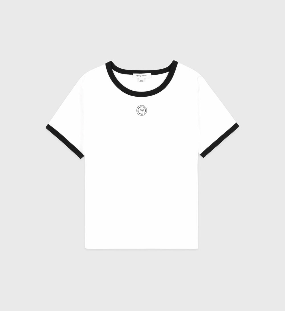 SRHWC Ringer Tee - White/Black Sporty & Rich Online