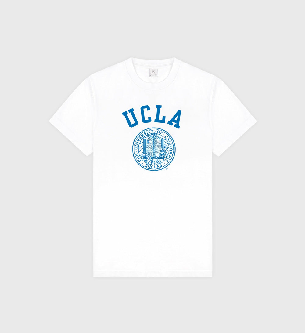UCLA Crest T-Shirt - White/Blue Sporty & Rich Discount