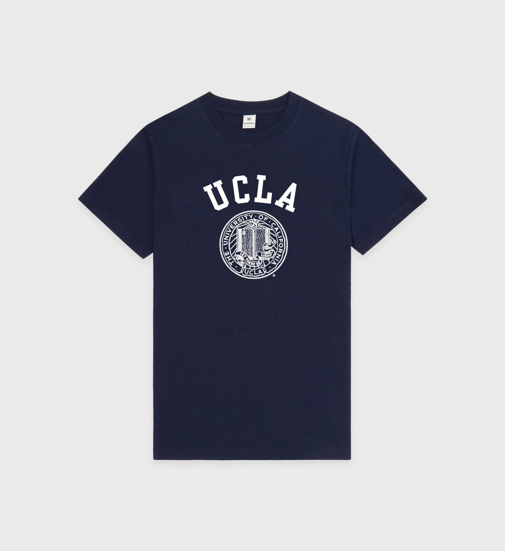 UCLA Crest T-Shirt - Navy/White Sporty & Rich For Sale