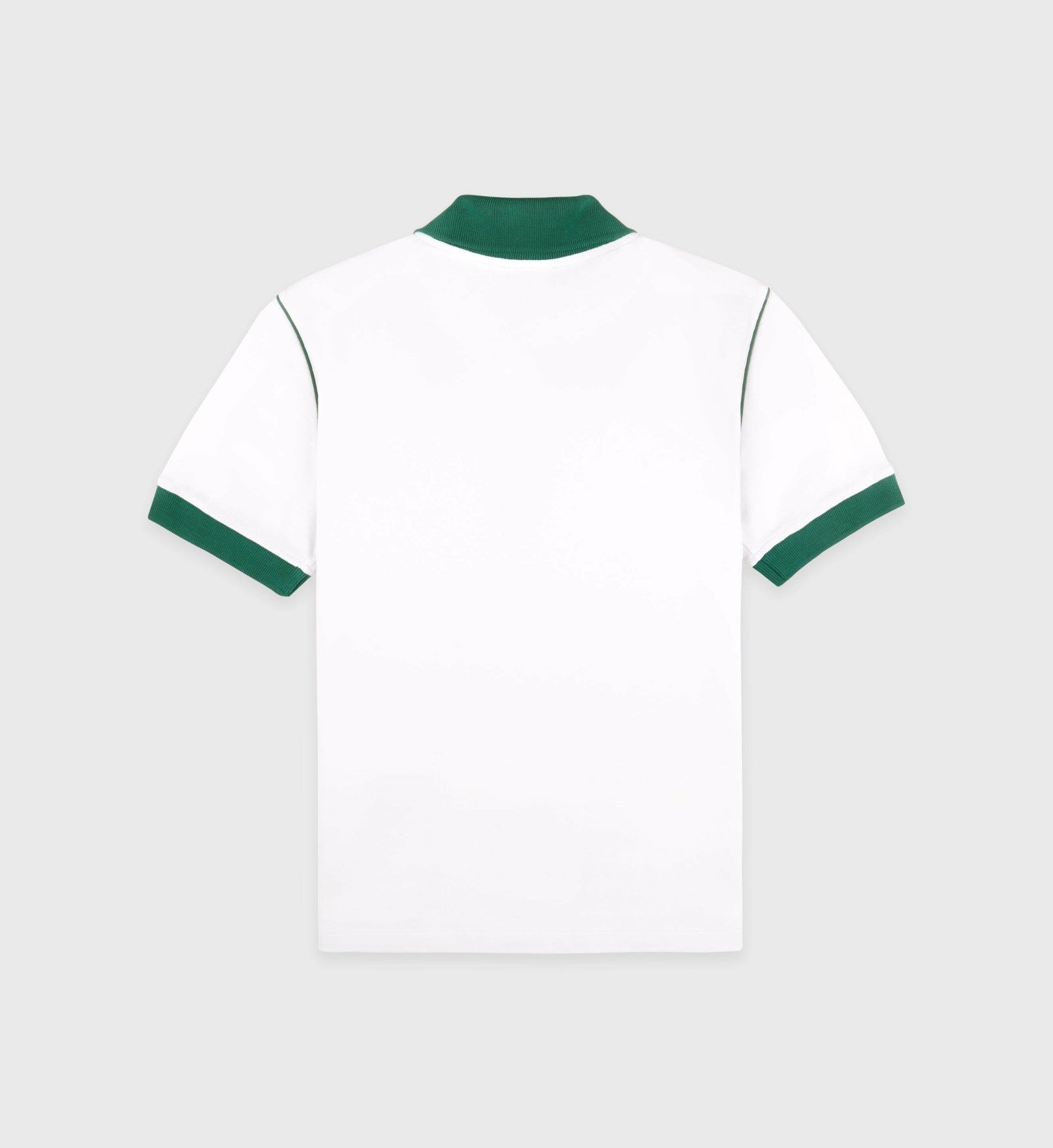 Crown 70s Pique Polo - White/Alpine Sporty & Rich Online