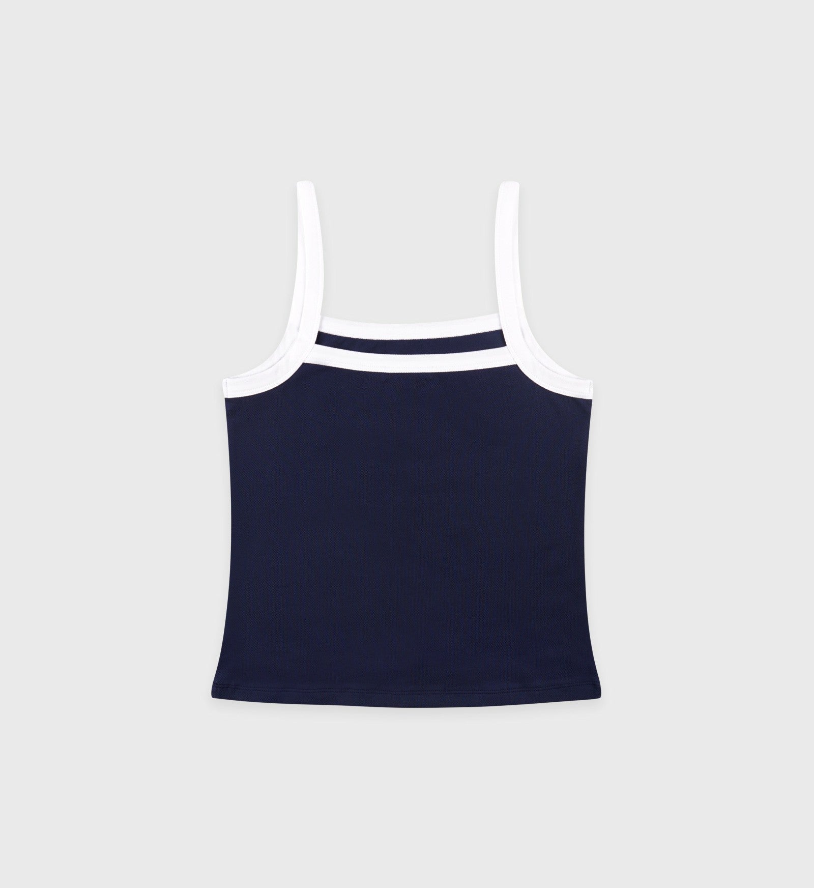Crown Tennis Pique Tank - Navy/White Sporty & Rich For Sale