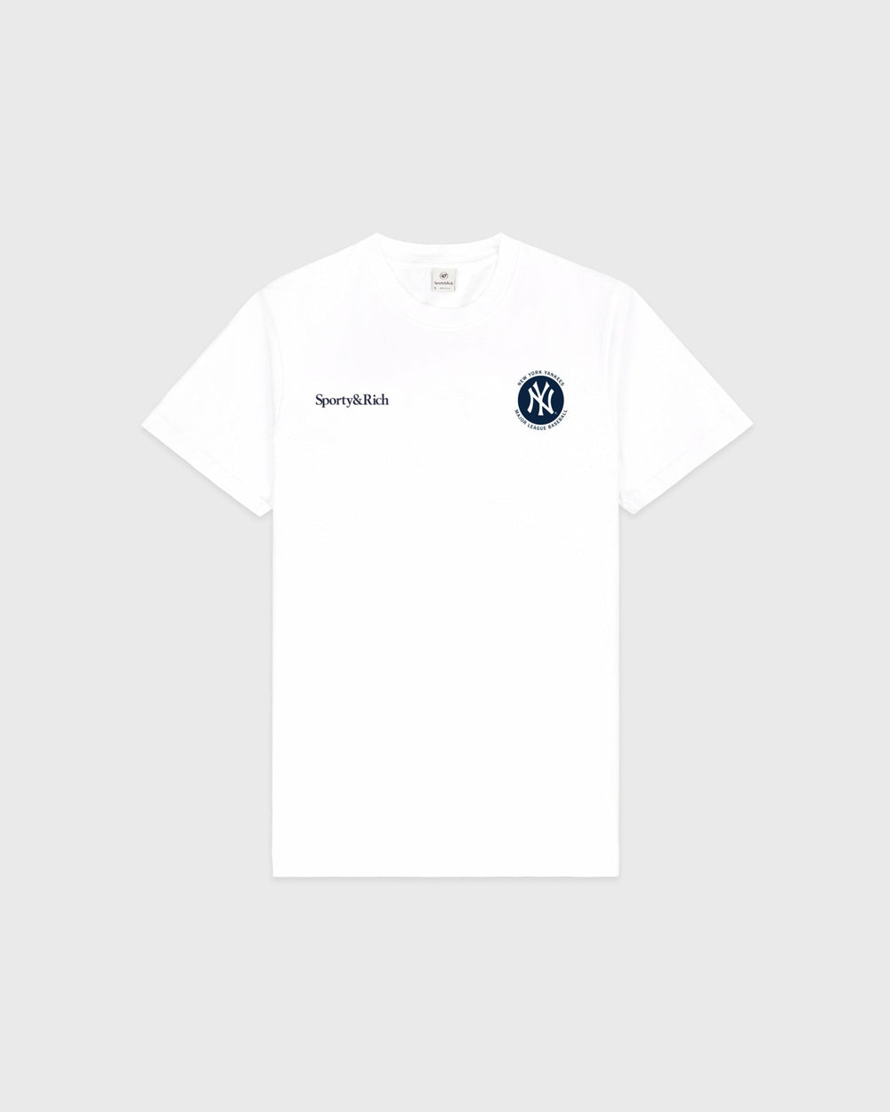 Major League T-Shirt - White/Navy Sporty & Rich US