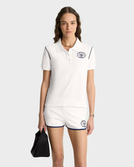 Eden Crest Embroidered Pique Polo - White/Navy Sporty & Rich Discount