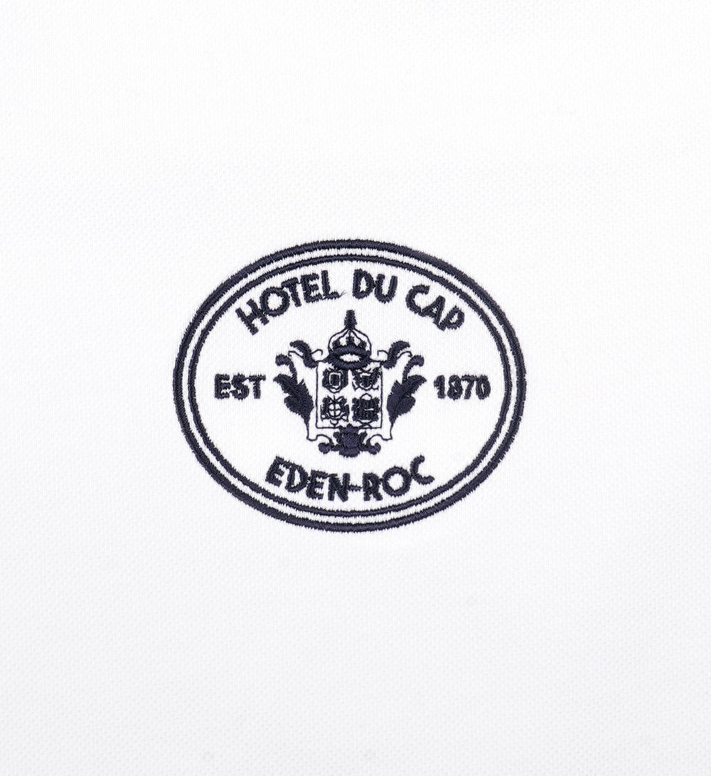 Eden Crest Embroidered Pique Tank - White/Navy Sporty & Rich For Sale