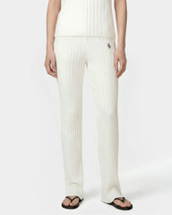 SRC Ribbed Trousers - Ecru/Navy Sporty & Rich US