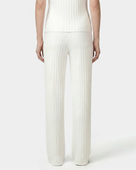 SRC Ribbed Trousers - Ecru/Navy Sporty & Rich US