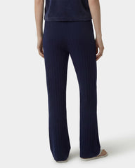 SRC Ribbed Trousers - Dark Navy/White Sporty & Rich Sale