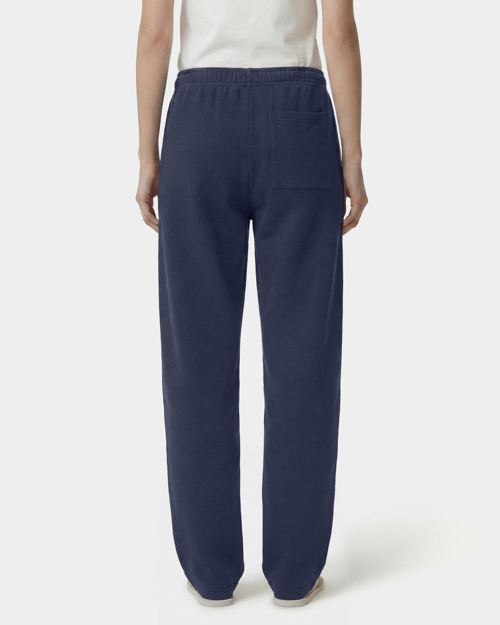 Signature Logo Embroidered Wide Sweatpant - Light Navy/White Sporty & Rich Online