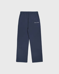 Signature Logo Embroidered Wide Sweatpant - Light Navy/White Sporty & Rich Online