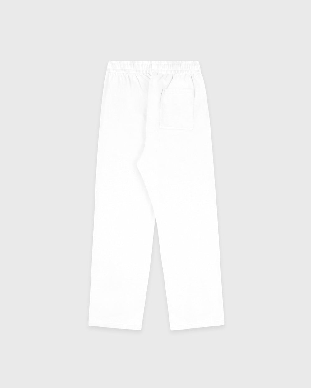 Signature Logo Embroidered Wide Sweatpant - White/Light Navy Sporty & Rich Discount