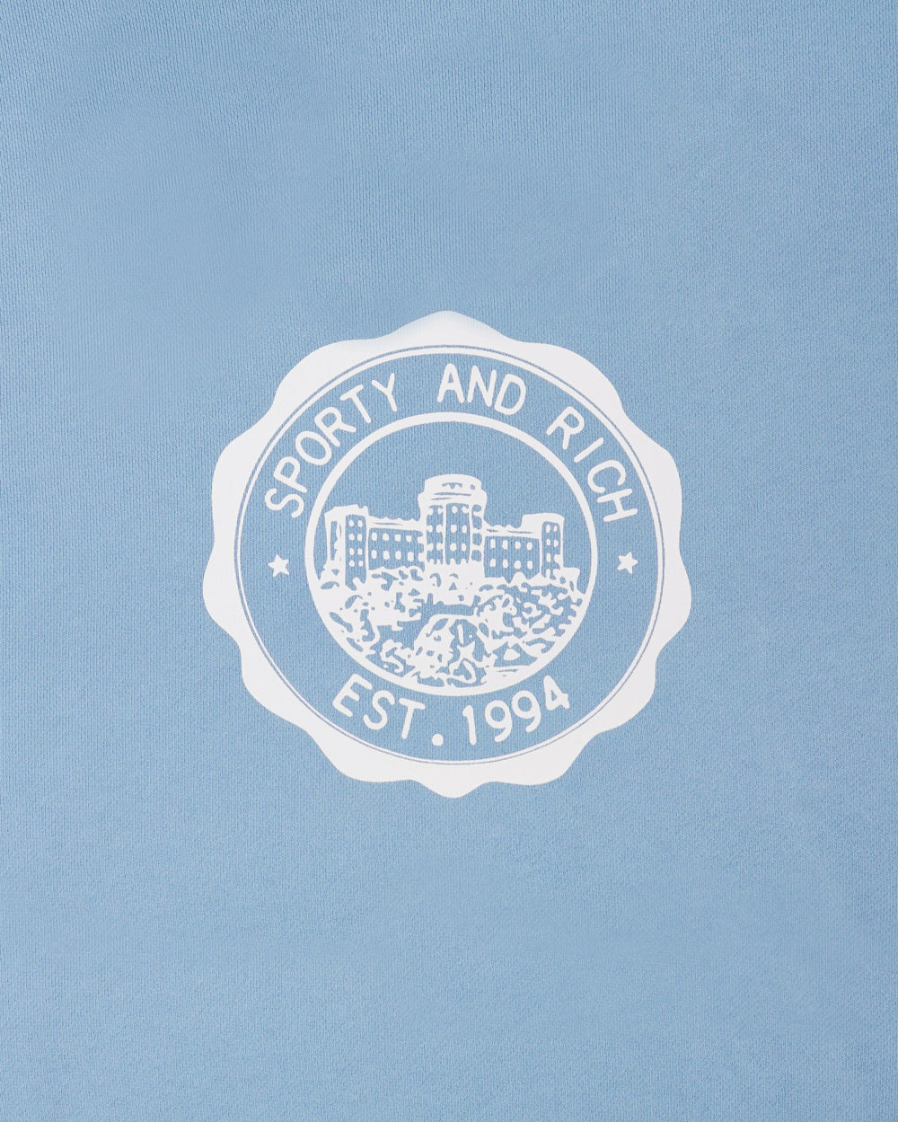 Juicy Emblem Wide Sweatpant - Sky Blue Sporty & Rich For Sale