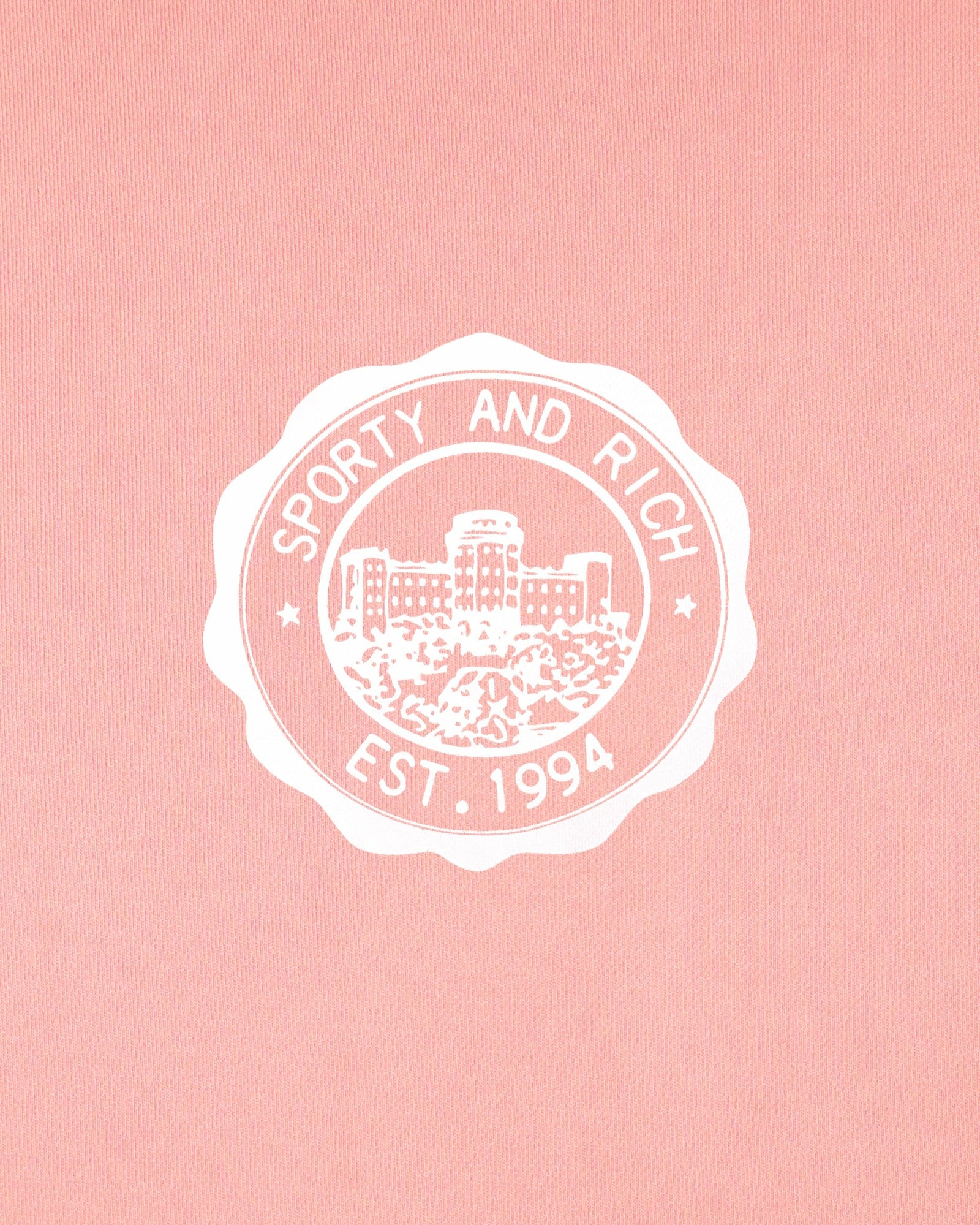 Juicy Emblem Wide Sweatpant - Rose Sporty & Rich Outlet