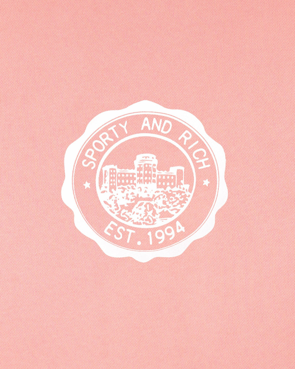 Juicy Emblem Wide Sweatpant - Rose Sporty & Rich Outlet