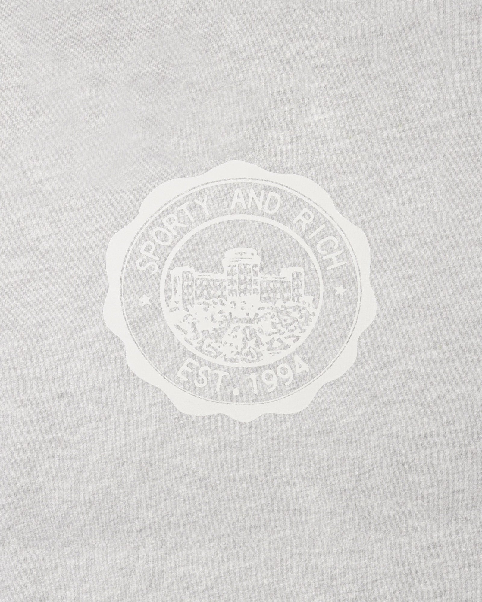 Juicy Emblem Wide Sweatpant - Heather Gray Sporty & Rich US