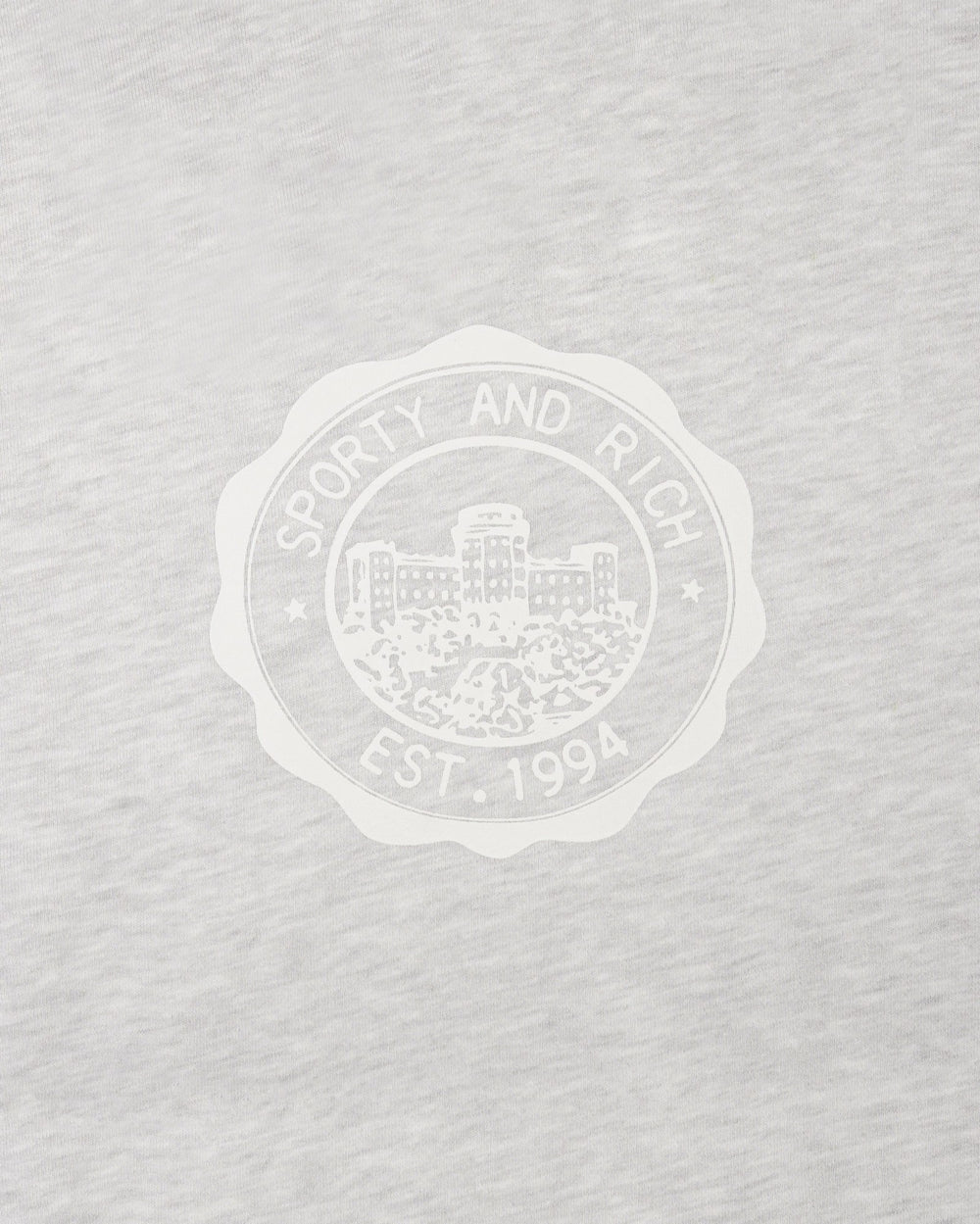 Juicy Emblem Wide Sweatpant - Heather Gray Sporty & Rich US