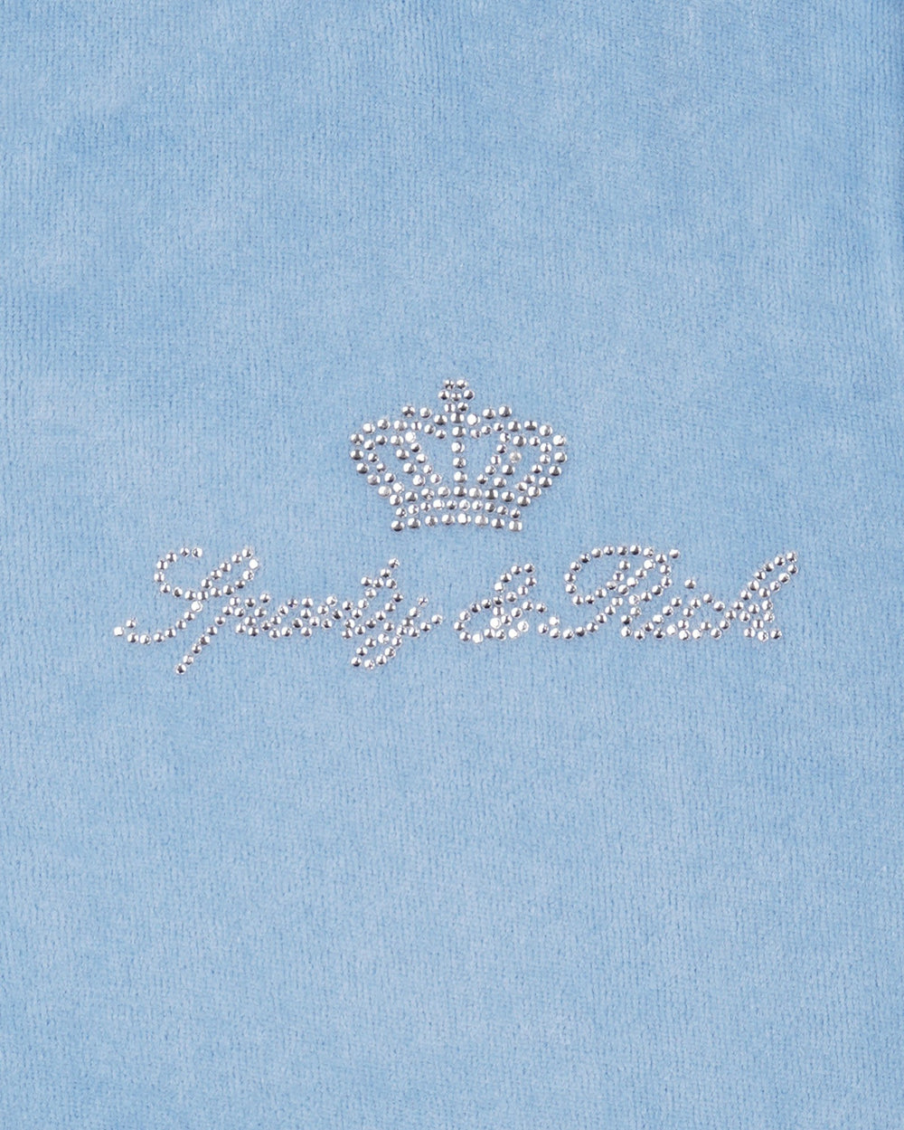 Juicy Script Velour Sweatpant - Sky Blue Sporty & Rich Sale
