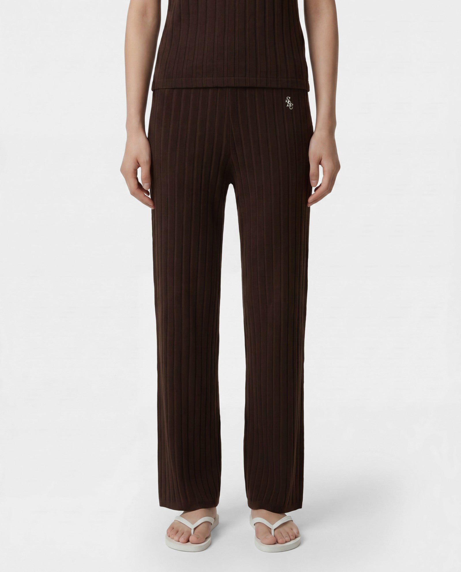 SRC Ribbed Trousers - Cioco Sporty & Rich Discount