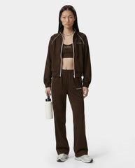 Serif Logo Retro Track Pant - Cioco/White Sporty & Rich US