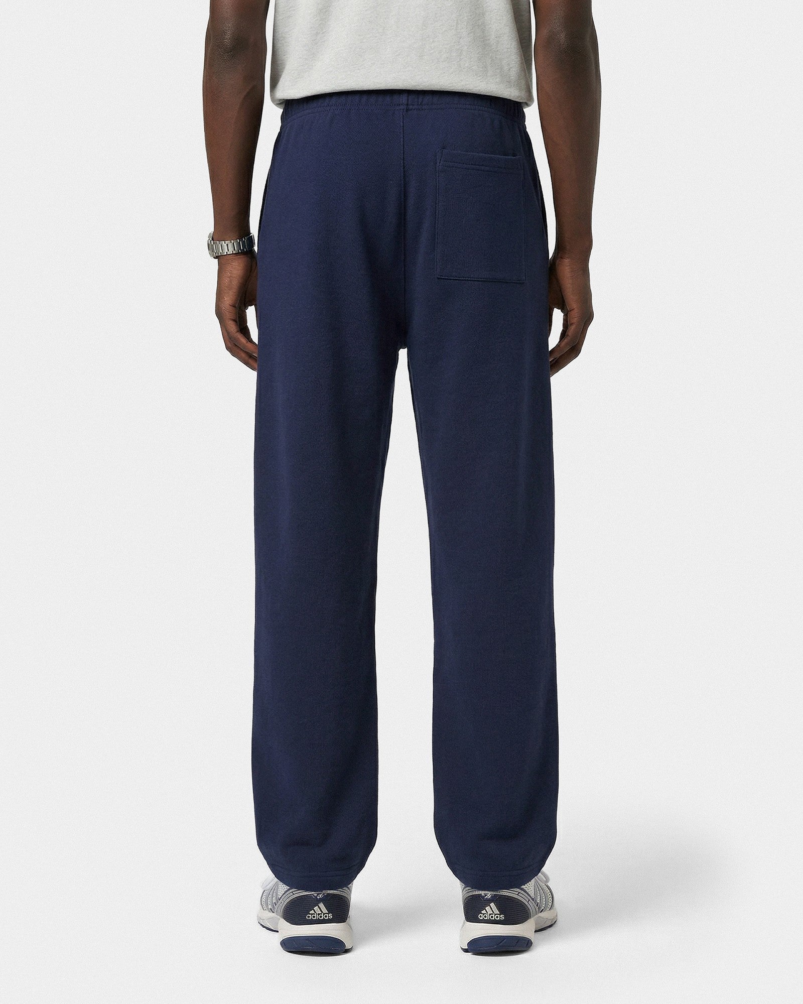 Vendome LA Embroidered Wide Sweatpant - Navy/White Sporty & Rich Sale