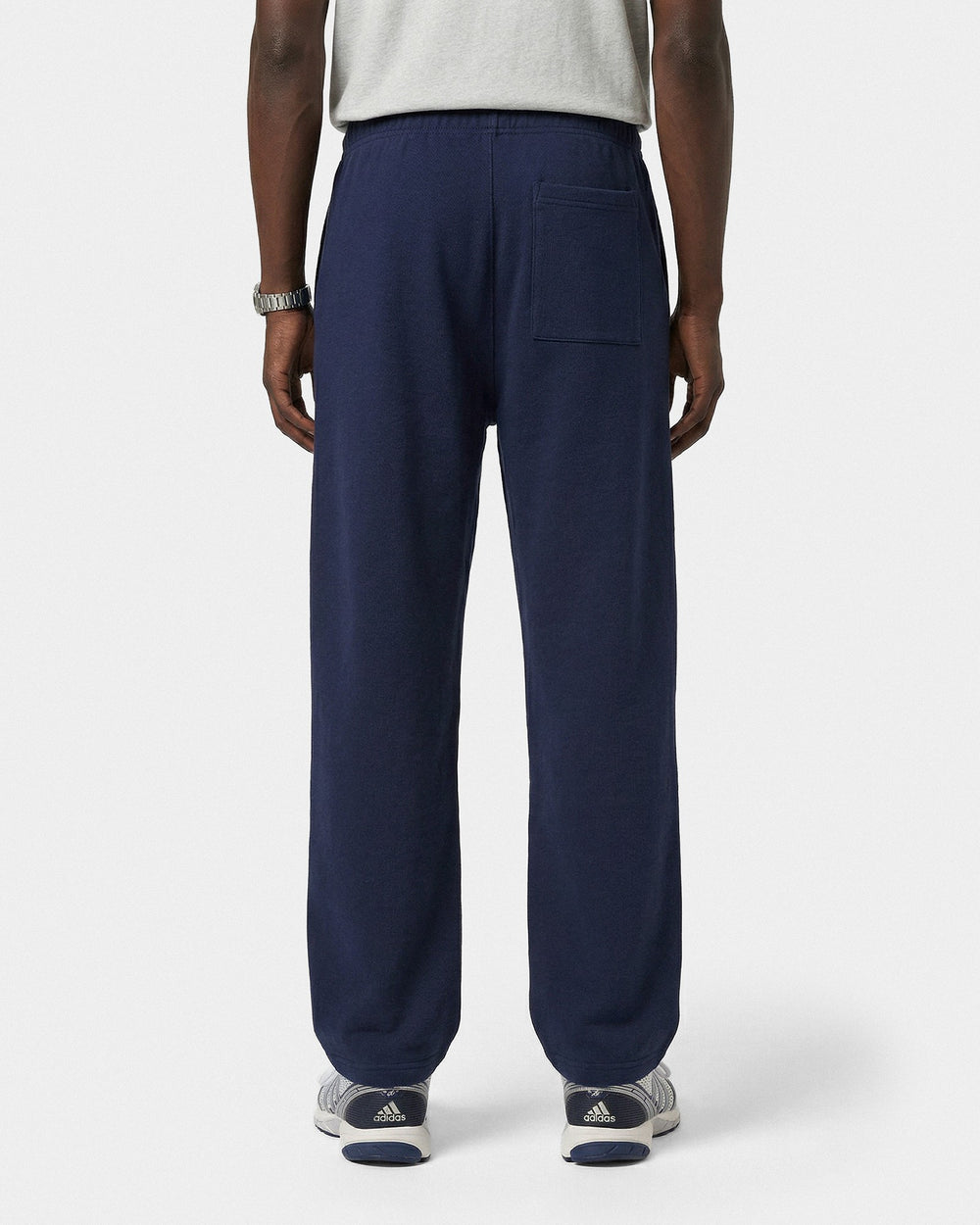 Vendome LA Embroidered Wide Sweatpant - Navy/White Sporty & Rich Sale
