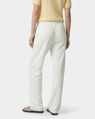 Vendome LA Embroidered Wide Sweatpant - Ecru/Navy Sporty & Rich Online