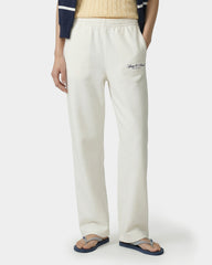 Vendome LA Embroidered Wide Sweatpant - Ecru/Navy Sporty & Rich Online