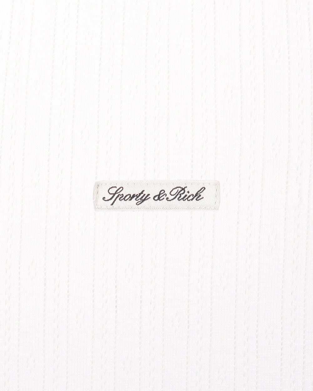 Signature Logo Pointelle Trousers - White Sporty & Rich Discount