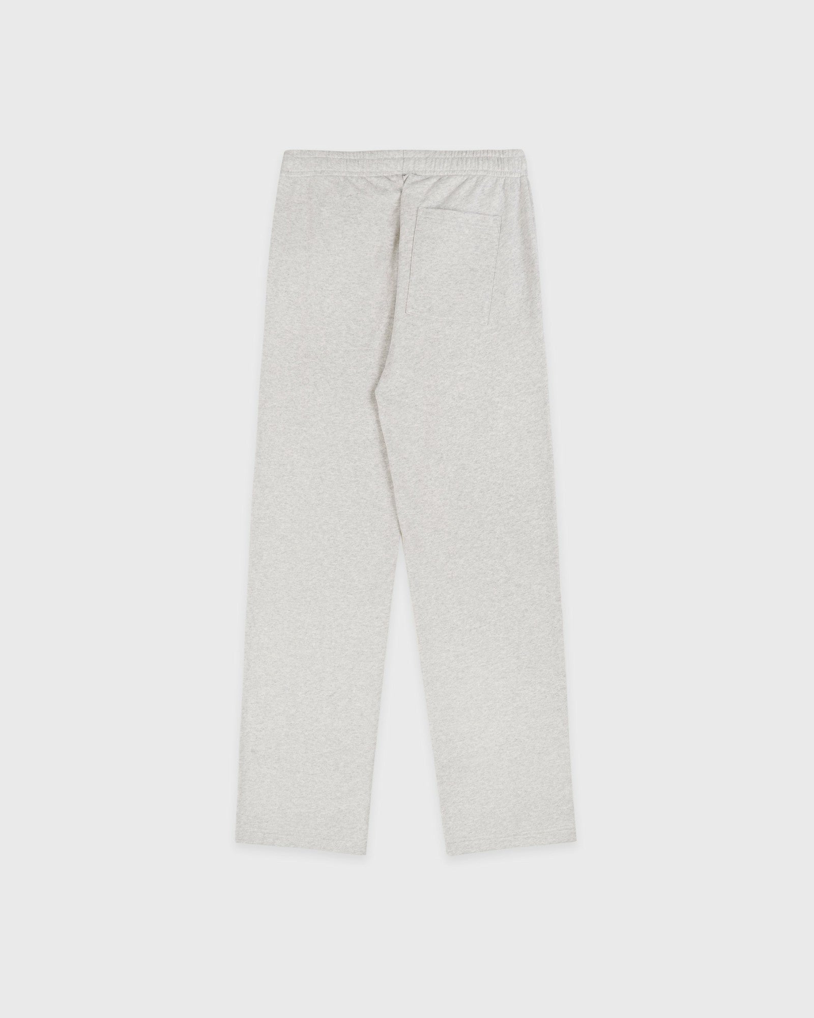 Serif Logo Embroidered Wide Sweatpant - Heather Gray Sporty & Rich Sale
