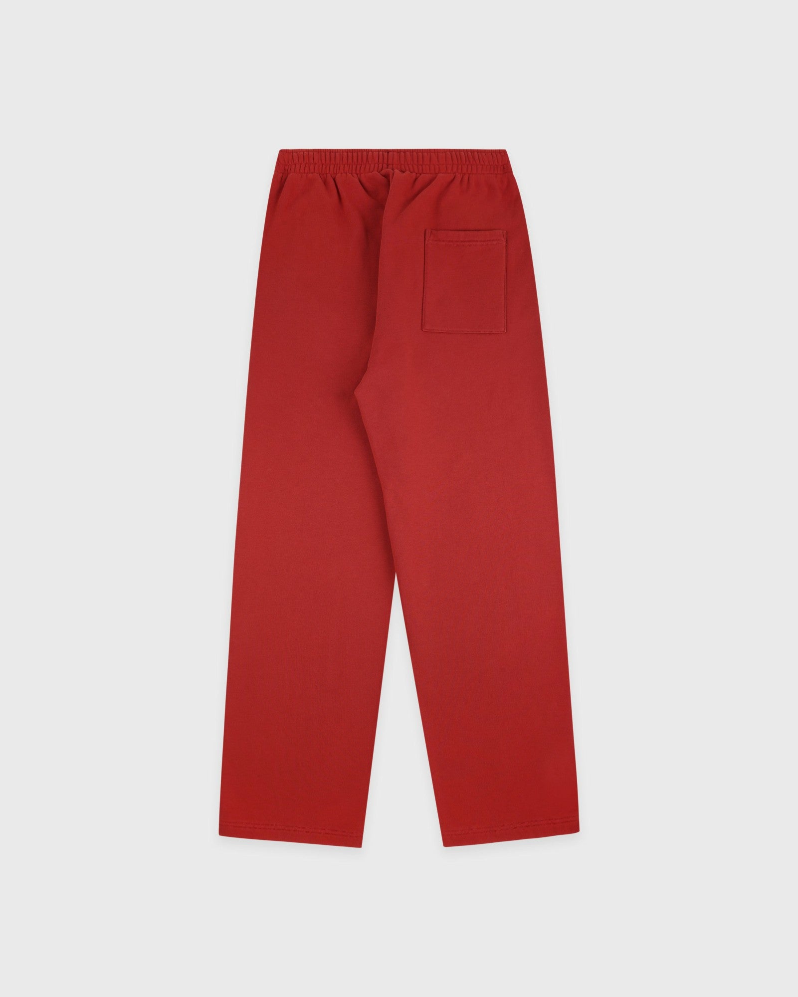 Serif Logo Embroidered Wide Sweatpant - Faded Merlot/White Sporty & Rich Discount