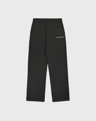 Serif Logo Embroidered Wide Sweatpant - Faded Black/White Sporty & Rich Outlet