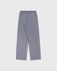 Serif Logo Embroidered Wide Sweatpant - Faded Indigo/White Sporty & Rich Sale