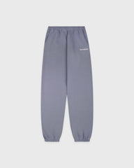 Serif Logo Embroidered Sweatpant - Faded Indigo/White Sporty & Rich Online