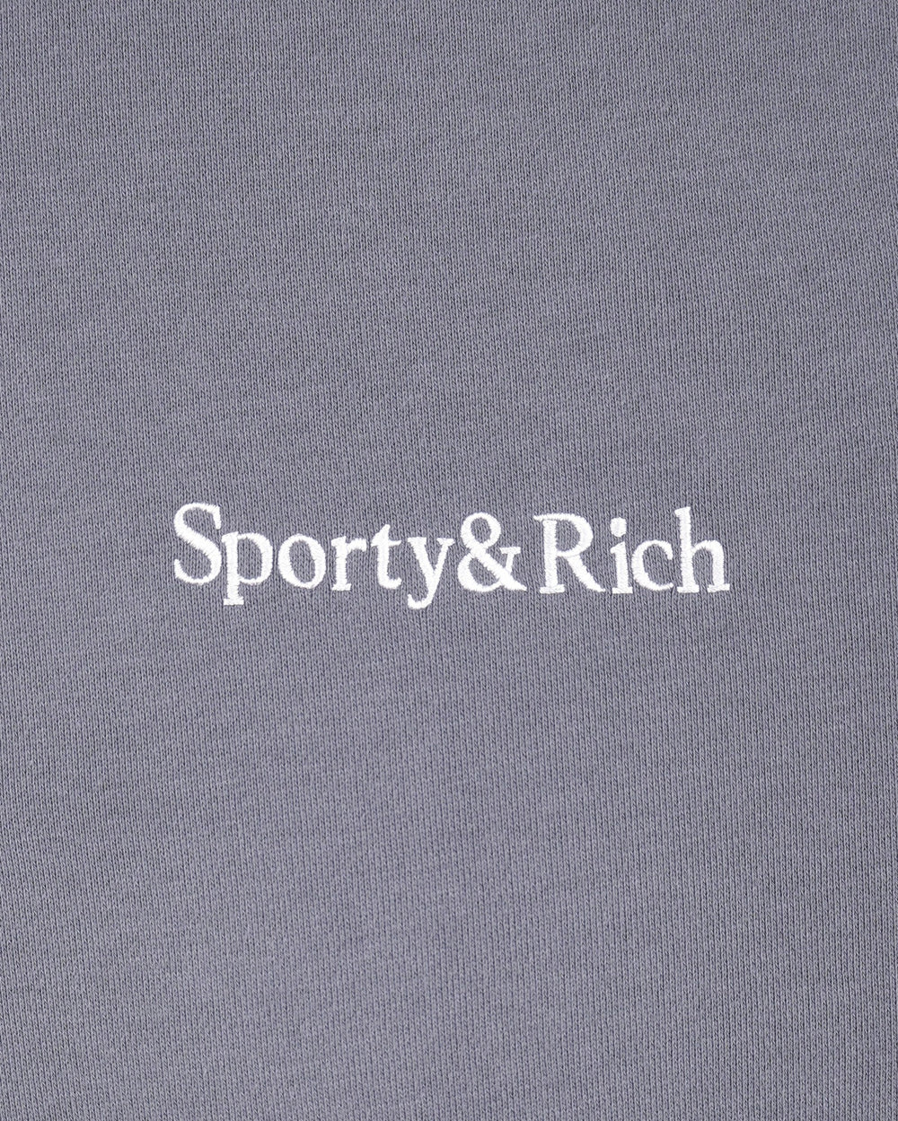 Serif Logo Embroidered Sweatpant - Faded Indigo/White Sporty & Rich Online