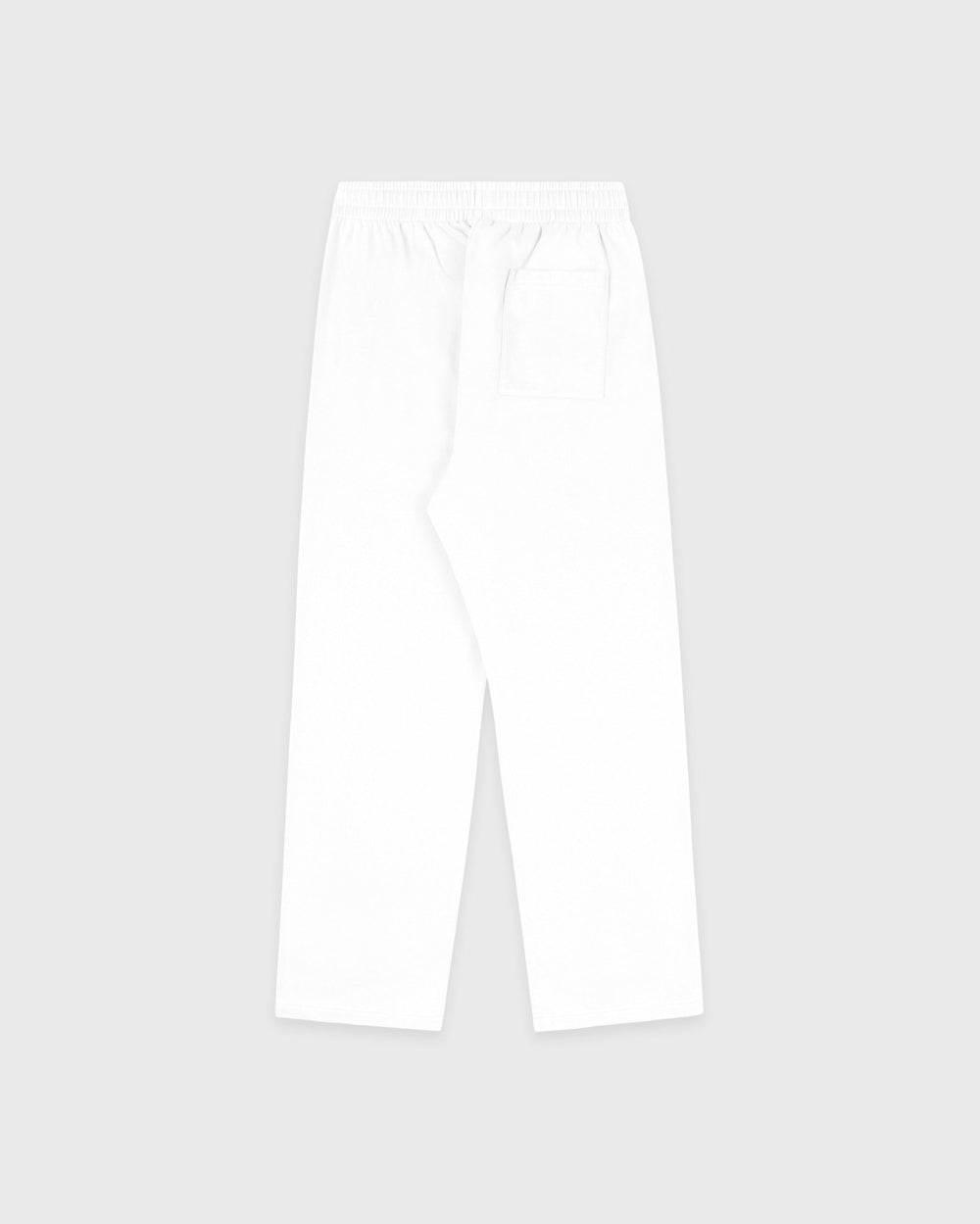 Serif Logo Embroidered Wide Sweatpant - White/Navy Sporty & Rich Discount