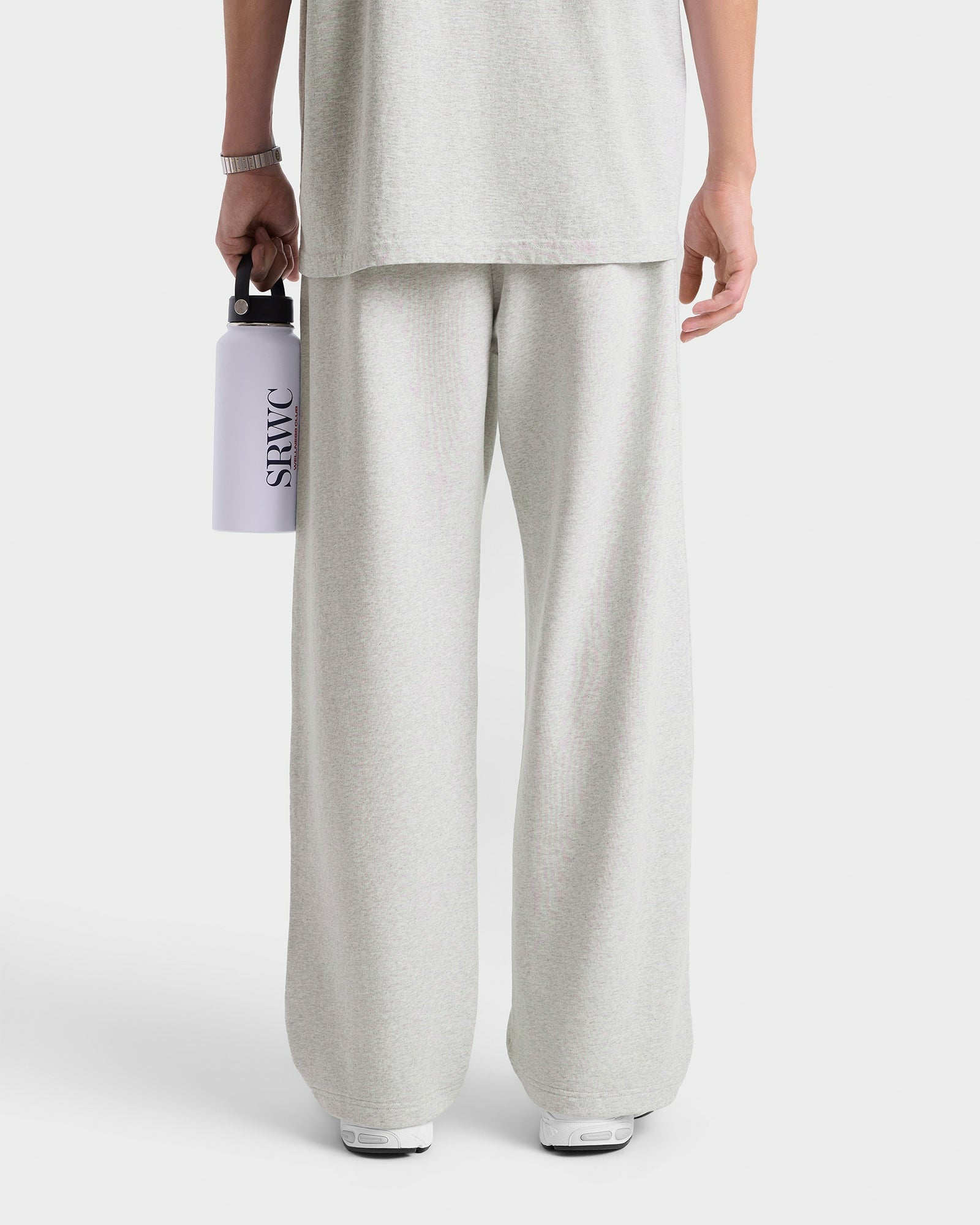 Nautical Embroidered Wide Sweatpant - Heather Gray Sporty & Rich Outlet