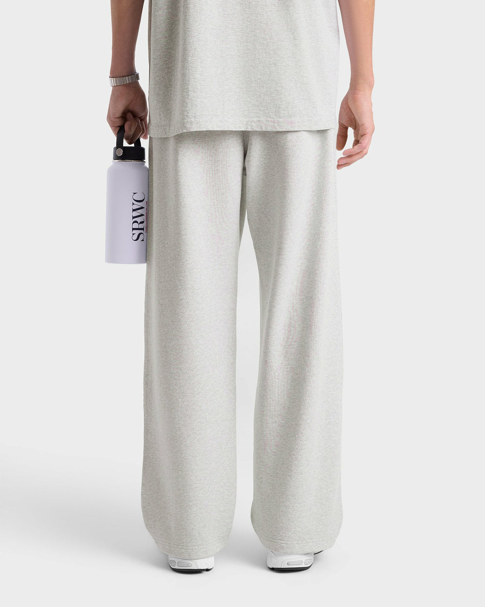 Nautical Embroidered Wide Sweatpant - Heather Gray Sporty & Rich Outlet