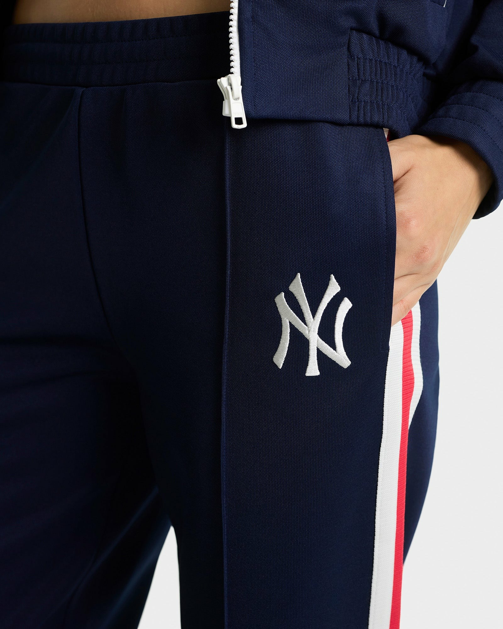 Yankees Serif Track Pant - Navy/White/Red Sporty & Rich US