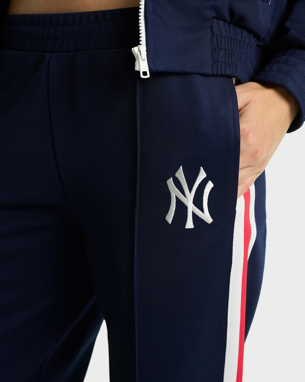 Yankees Serif Track Pant - Navy/White/Red Sporty & Rich US