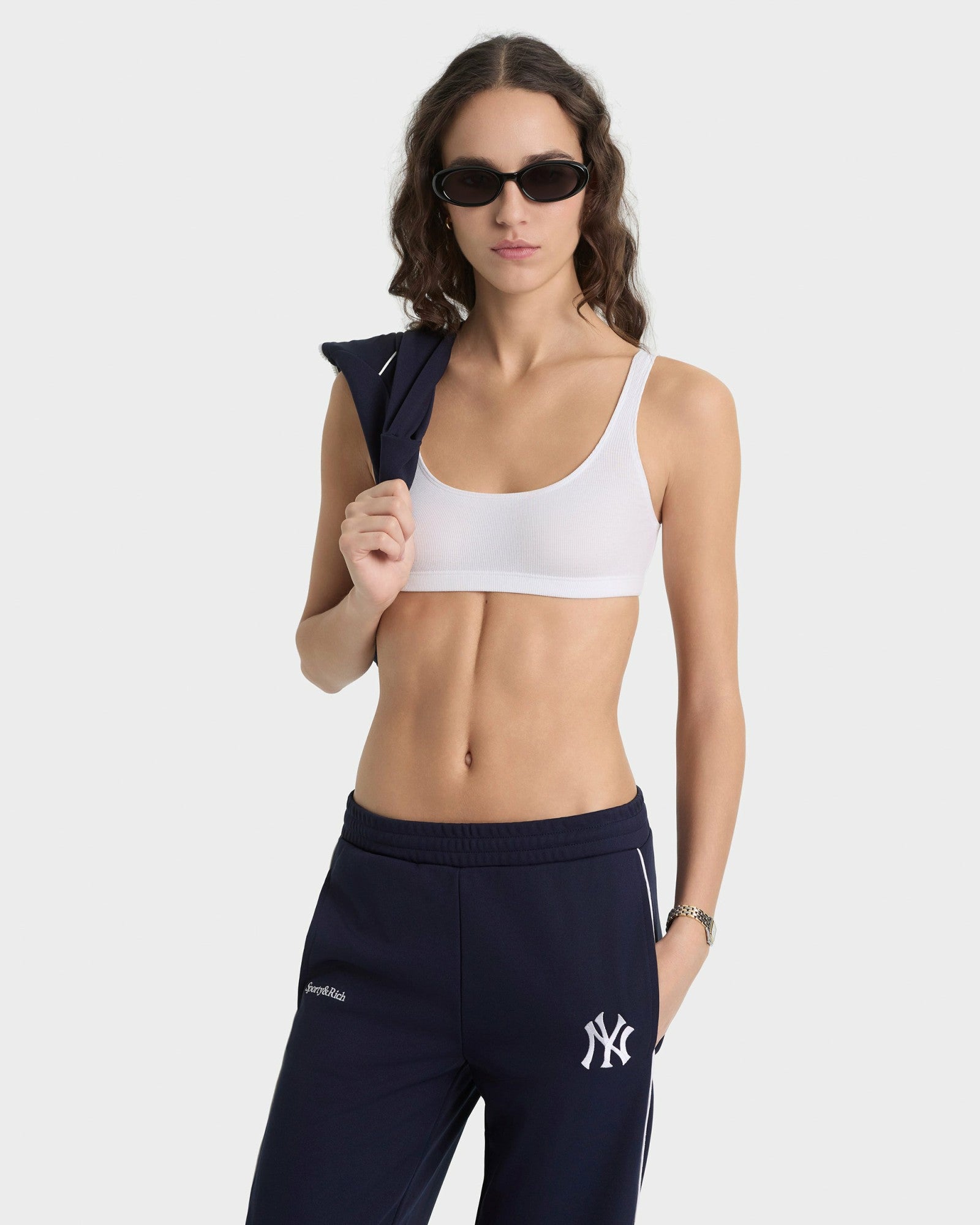 Heritage Yankees Serif 90S Elio Track Pant - Navy/White Sporty & Rich Sale