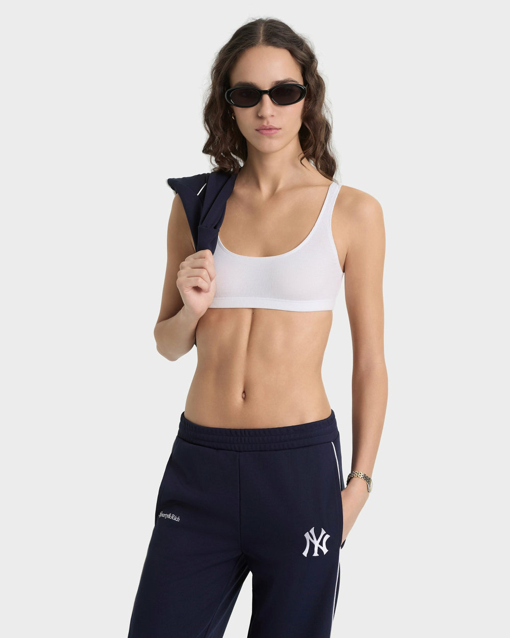 Heritage Yankees Serif 90S Elio Track Pant - Navy/White Sporty & Rich Sale